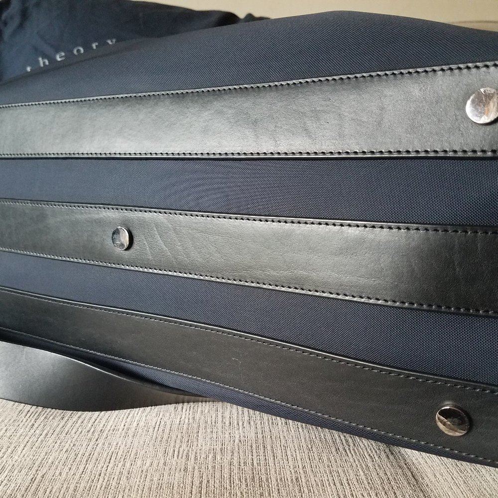 Theory X Mismo Weekender Bag Blue NWOT Retail $675 - Picture 4 of 9